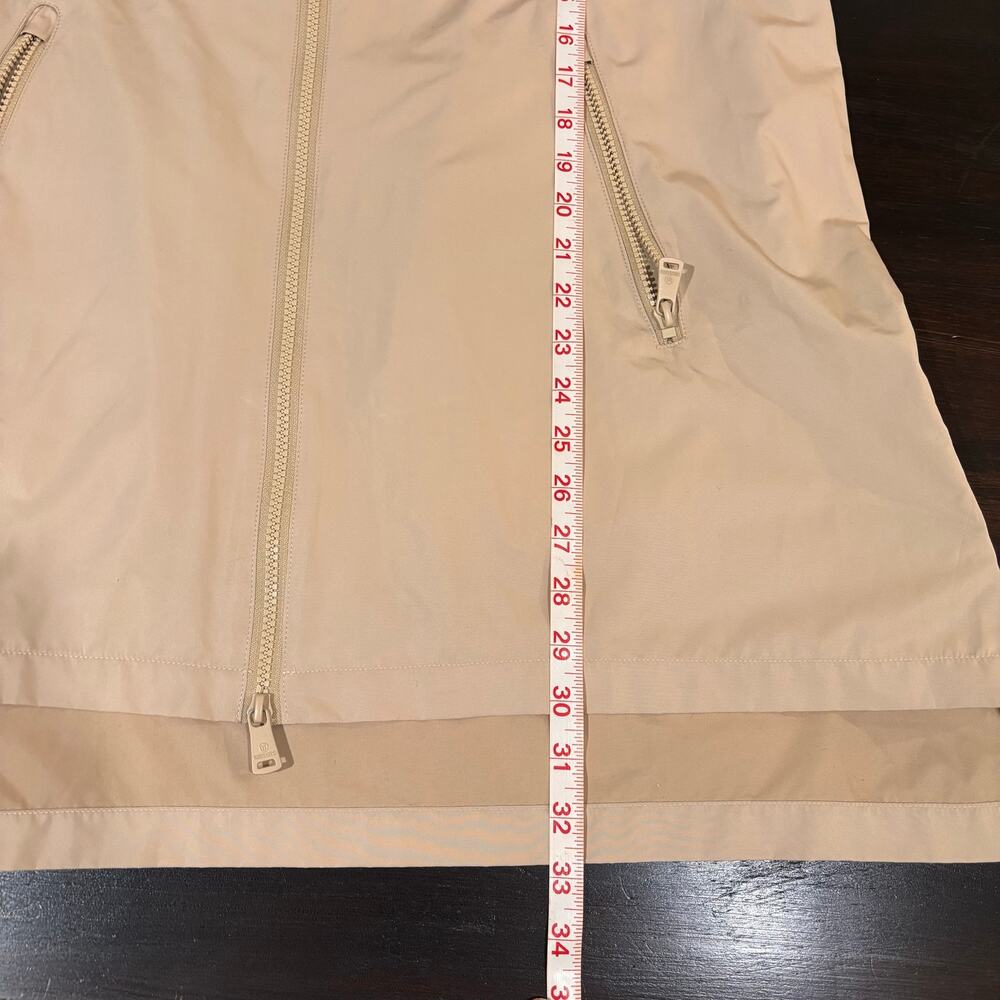 Bernardo Beige Long Lightweight Raincoat- Size M Minimalist - Picture 7 of 8